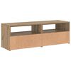 vidaXL Mueble de TV luces LED madera roble artisan 120x35x40 cm