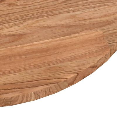vidaXL Tablero de mesa redonda madera de roble marrón claro Ø60x1,5 cm