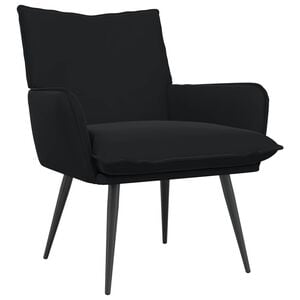 vidaXL Sill&oacute;n Negro Terciopelo