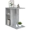 vidaXL Mesa auxiliar de madera contrachapada gris Sonoma 50x30x50 cm
