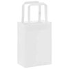 vidaXL Bolsas de papel con asas 250 uds blanca 15x8x21 cm