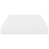 vidaXL Estante flotante de pared 2 uds MDF blanco brillo 40x23x3,8 cm