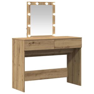 vidaXL Mesa Tocador Roble artisan 100 x 40 x 130 cm