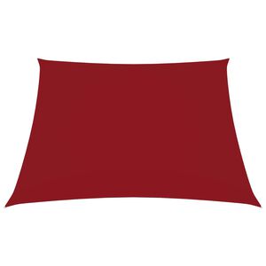 vidaXL Toldo de vela cuadrado tela Oxford rojo 5x5 m