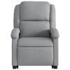 vidaXL Sillón de masaje reclinable de pie de tela gris claro