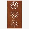 vidaXL Adorno de pared de jard&iacute;n acero corten dise&ntilde;o de hoja 105x55 cm
