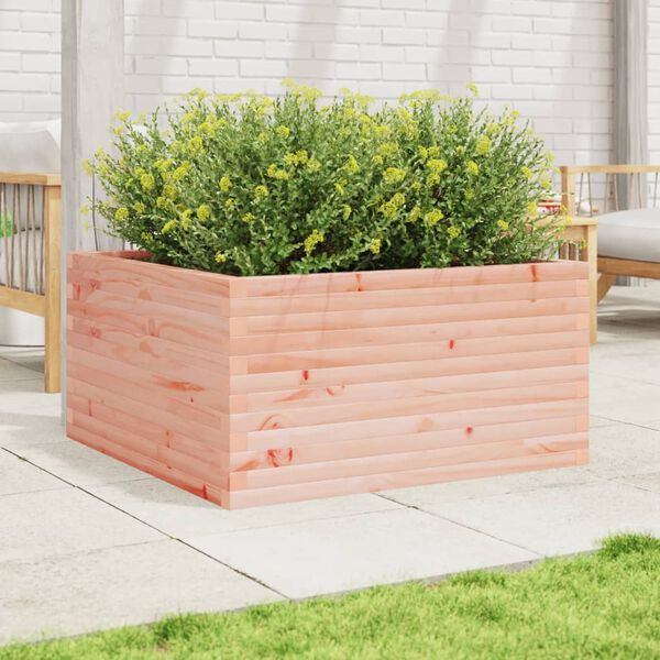 vidaXL Jardinera de madera maciza Douglas 90x90x46 cm
