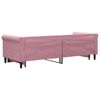 vidaXL Sofá cama nido terciopelo rosa 80x200 cm