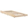 vidaXL Estructura de cama Marr&oacute;n 90 x 190 cm Madera maciza de Pino