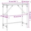 vidaXL Mesa consola madera de ingenier&iacute;a roble Sonoma 75x32x75 cm