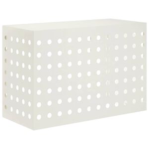 vidaXL Funda para Aire Acondicionado Blanco 90 x 40 x 60 cm Acero