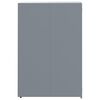 vidaXL Cobertizo de contenedor de basura acero gris 69x79x117 cm