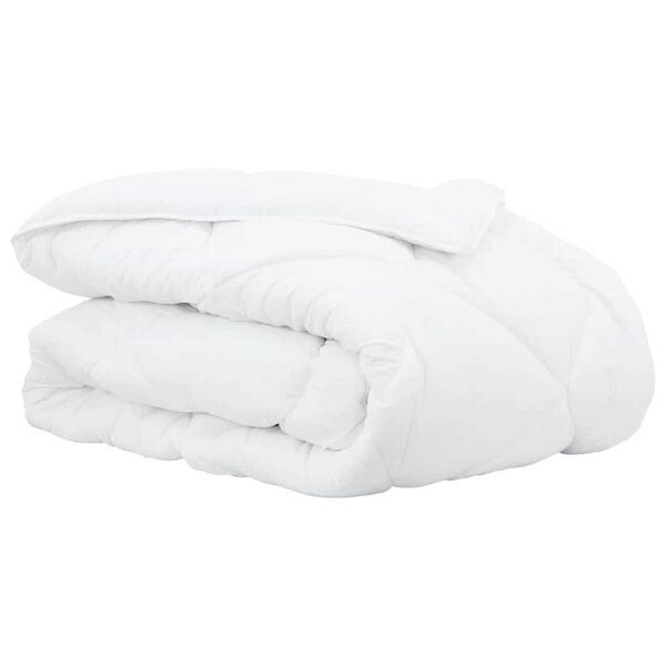 vidaXL Colchas y Duvets Blanco 200 x 200 cm Microfibra
