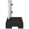 vidaXL Base de sombrilla de granito rectangular negro 25 kg