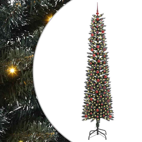 vidaXL Árbol de Navidad artificial con 300 LED Verde 58 x 58 x 240 cm