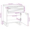 vidaXL Armario de Noche Nogal 50 x 33 x 60 cm Madera maciza de Acacia