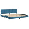 vidaXL Estructura de cama sin colch&oacute;n Hanko terciopelo azul 200x200 cm