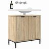 vidaXL Gabinete de Lavabo para Ba&ntilde;o Roble Sonoma 60,5 x 33,5 x 61 cm