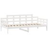 vidaXL Sof&aacute; cama con cajones madera maciza de pino blanca 90x190 cm