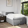 vidaXL Cama box spring con colchón tela gris claro 120x190 cm