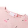 Camiseta infantil rosa claro 140