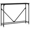 vidaXL Mesa consola madera de ingenier&iacute;a negra 102x22,5x75 cm
