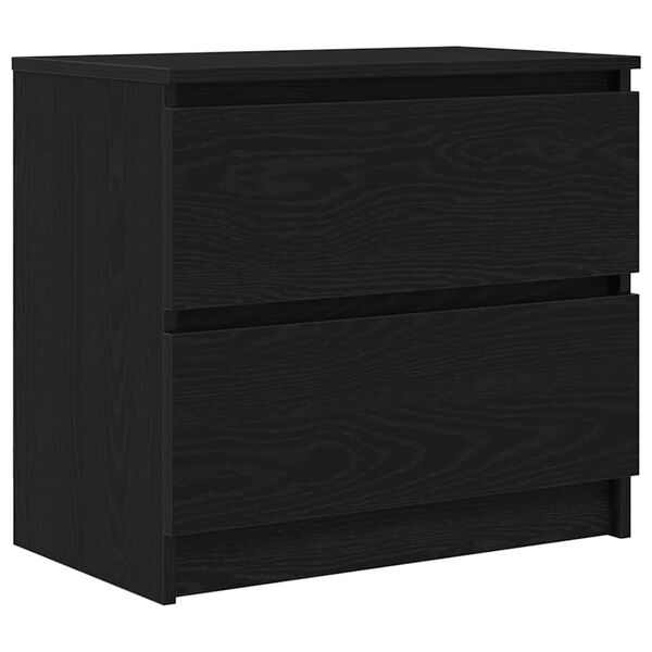 vidaXL Mueble para TV madera contrachapada negro 60x35x54 cm