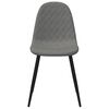 vidaXL Sillas de comedor 4 unidades terciopelo gris claro