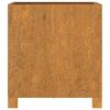vidaXL Jardinera con patas acero corten oxidado 42x40x43 cm