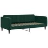 vidaXL Sof&aacute; cama nido terciopelo verde oscuro 90x200 cm