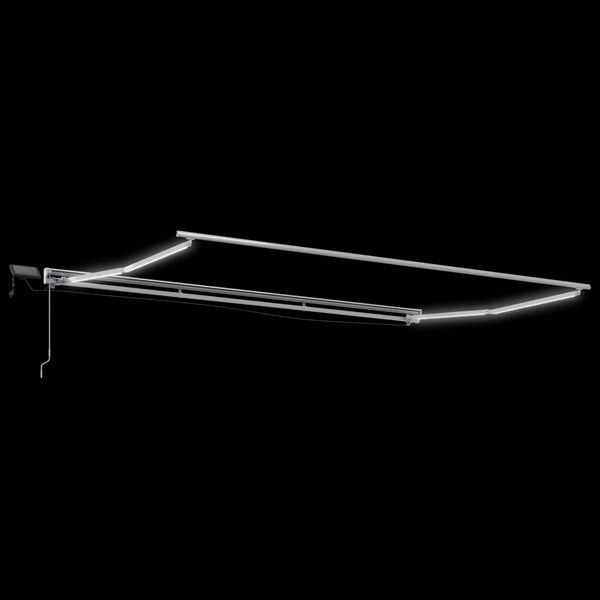 vidaXL Armaz&oacute;n de toldo manual con LEDs 4,5 x 3 m Aluminio
