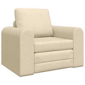 vidaXL Sof&aacute; cama Crema 98 x 71 x 83 cm tela