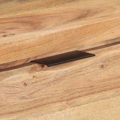 vidaXL Mesa consola de madera de acacia bordes naturales 100x35x76 cm