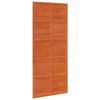 vidaXL Puerta Corrediza Marr&oacute;n cera 90 x 208 cm Madera de Pino Maciza