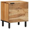 vidaXL Mesita de noche de 40x33x46 cm, madera maciza de acacia