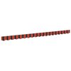 vidaXL Repuesto de volantes para toldo Naranja y Negro 380 x 20 cm
