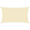 vidaXL Toldo de vela crema HDPE 160 g/m&sup2; 5x8 m