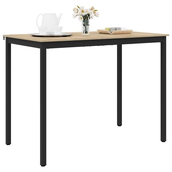 vidaXL Mesa de barra de pie Madera de ingenier&iacute;a