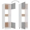 vidaXL Armario de microondas contrachapada gris hormigón 60x57x207 cm