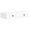 vidaXL Mesa Lateral Montada en la Pared Brillante 87,5 x 34,5 x 17 cm