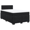 vidaXL Cama box spring con colchón terciopelo negro 120x190 cm