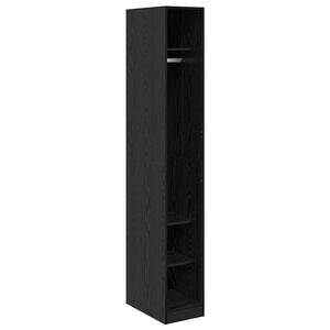 vidaXL Armario Roble Negro 30 x 50 x 200 cm Madera de ingenier&iacute;a