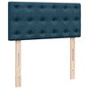vidaXL Cama box spring con colch&oacute;n terciopelo azul oscuro 80x200 cm