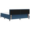 vidaXL Cama tipo Box Spring con colch&oacute;n Azul 180 x 200 cm tela