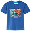 Camiseta infantil azul oscuro m&eacute;lange 140