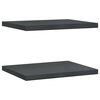 vidaXL Estantes de pared 2 uds acero inoxidable negro 50x40 cm