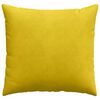 vidaXL Cojines de sofá 2 pcs Amarillo 45 x 45 cm Tela de pana