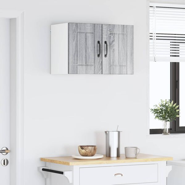 vidaXL Mueble de Cocina 2 pcs Gris Sonoma 30 x 31 x 40 cm