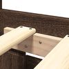 vidaXL Cama con cabecero madera ingenier&iacute;a marr&oacute;n roble 200x200 cm