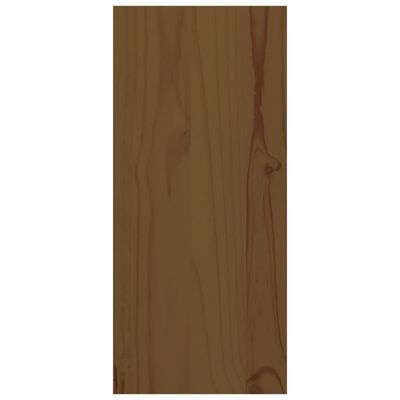 vidaXL Botellero madera maciza de pino marrón miel 56x25x56 cm